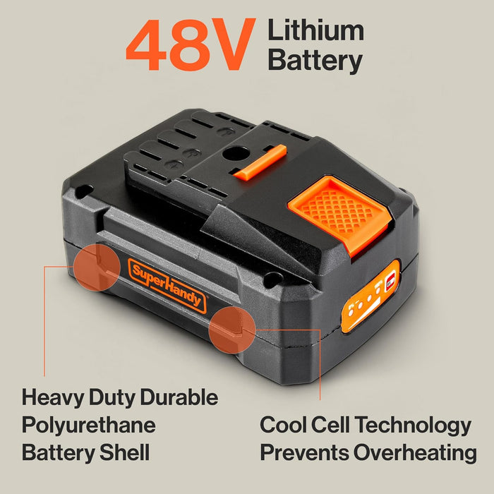 SuperHandy 48V 2Ah Lithium Battery – 88.8 Wh, Rechargeable, for Foggers, Wagons, Augers (Battery Only)