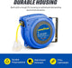 Goodyear Extension Cord Reel 14AWG x 40 Feet 3C SJTOW Triple Tap Connector Heavy Duty Slow Retraction Stop at Any Point