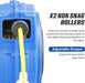 Goodyear Extension Cord Reel 14AWG x 40 Feet 3C SJTOW Triple Tap Connector Heavy Duty Slow Retraction Stop at Any Point