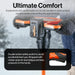 SuperHandy Ice Auger 48V 2Ah 88.8Wh Li-Ion Electric Cordless with 3-Flight Steel Bit, 24" Ice Drilling Depth, Brushless Motor, 2-Speed Transmission, LED Light – Battery & Charger Included