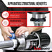 Oil Transfer Pump Air Operated Pneumatic 40lpm / 10.6gpm Heavy Duty 5:1 High Fluid Pressure 870Psi for SAE240 Oils/Fluids (NOT for Gasoline or Diesel)