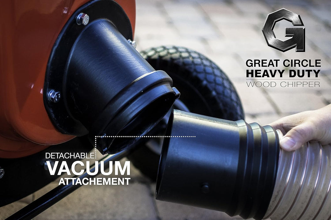 GreatCircleUSA 6.5 HP Wood Chipper/Shredder Vacuum Kits/Accessory for Model LCE01
