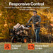 SuperHandy Utility Service Cart Power Wagon Wheelbarrow Electric 48V DC Powered 660Lbs Load and 1000Lbs+ Hauling Capacity Farm and Garden All Purpose Modular Cargo Bed