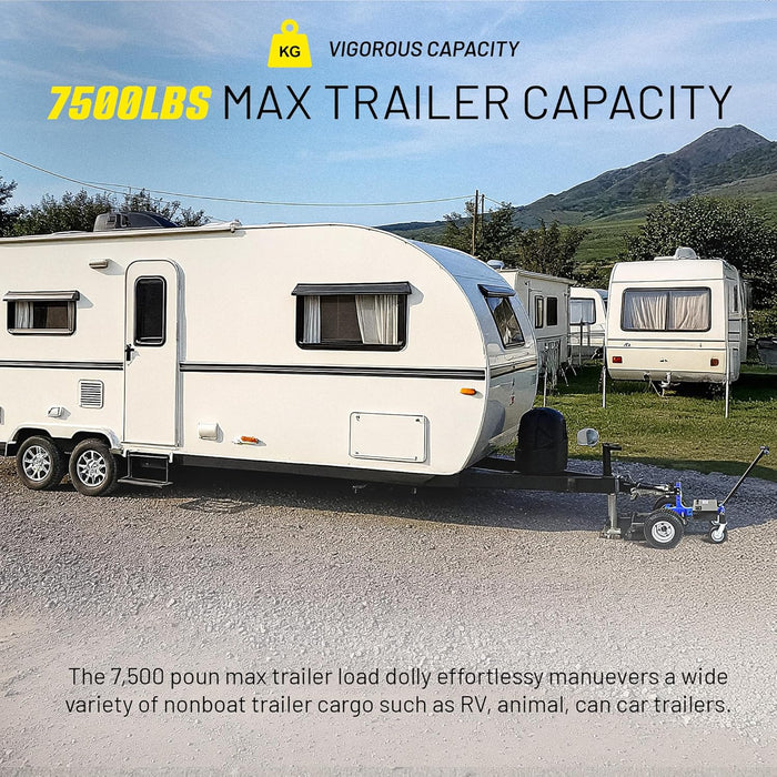 Goodyear Super-Duty Electric Trailer Dolly – 3400 kg Max Weight, All-Terrain, Ideal for RVs & Boats