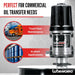 Oil Transfer Pump Air Operated Pneumatic 40lpm / 10.6gpm Heavy Duty 5:1 High Fluid Pressure 870Psi for SAE240 Oils/Fluids (NOT for Gasoline or Diesel)