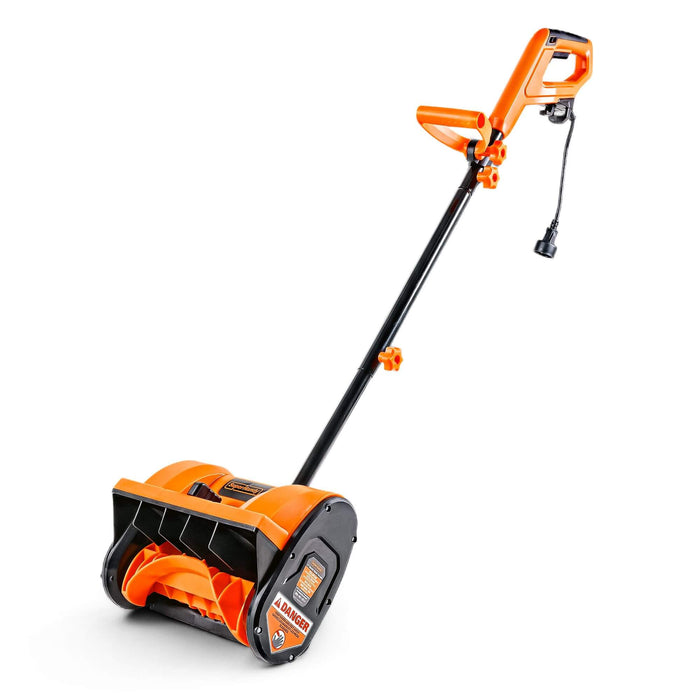 SuperHandy Electric Snow Thrower – 120V Corded, 12" Width, 4" Depth, 20ft Throw, Lightweight