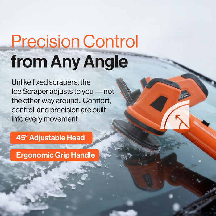 SuperHandy Electric Ice Remover – 20V Cordless, 5.1" Rotating Blade, Adjustable Handle & Poles