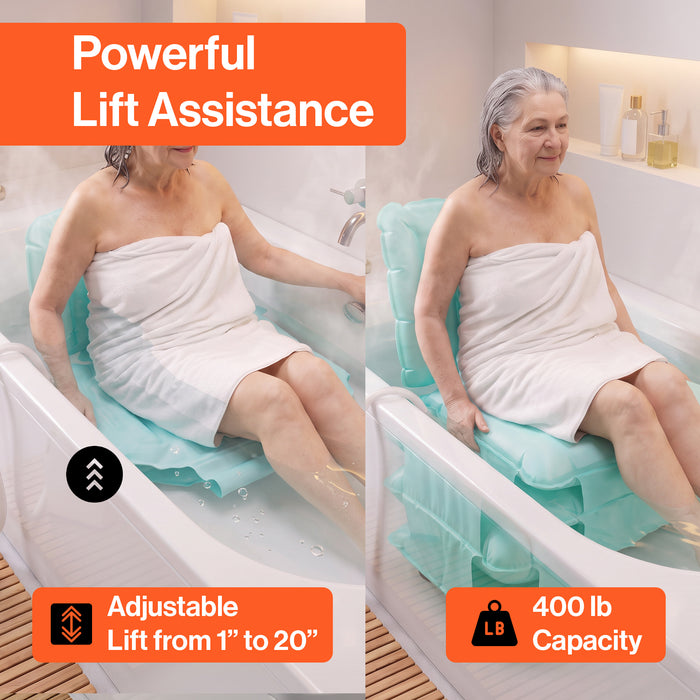 SuperHandy Portable Inflatable Bath Lift Cushion for Seniors and Disabled