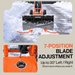 SuperHandy Wheeled Snow Shovel, 36" Snow Pusher with Adjustable Blade Angle