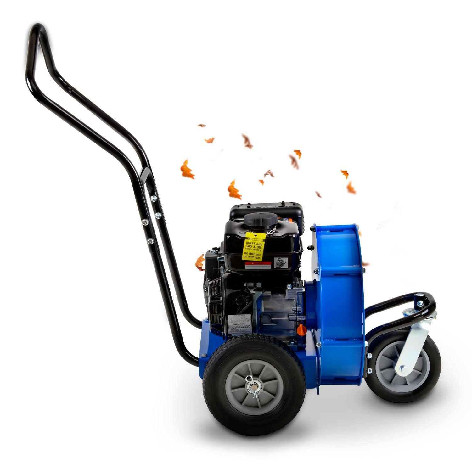 Landworks Walk-Behind Leaf Blower - 7HP 212CC Gas Engine 1500 CFM (Blue) - DIY Tools by GreatCircleUS