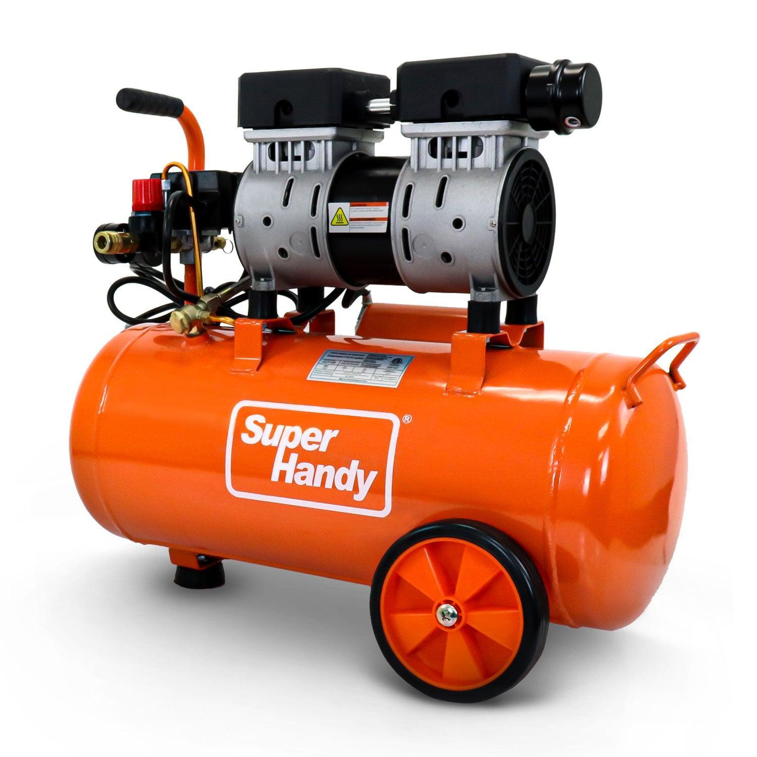 SuperHandy Electric Air Compressor - 120V Corded, 6.3 Gal, 120PSI Max Pressure Output - DIY Tools by GreatCircleUS