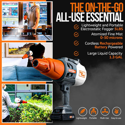 SuperHandy Handheld Electrostatic Sprayer & Disinfectant Fogger - For Cleaning, Garden, Hydroponics, Multipurpose - DIY Tools by GreatCircleUS
