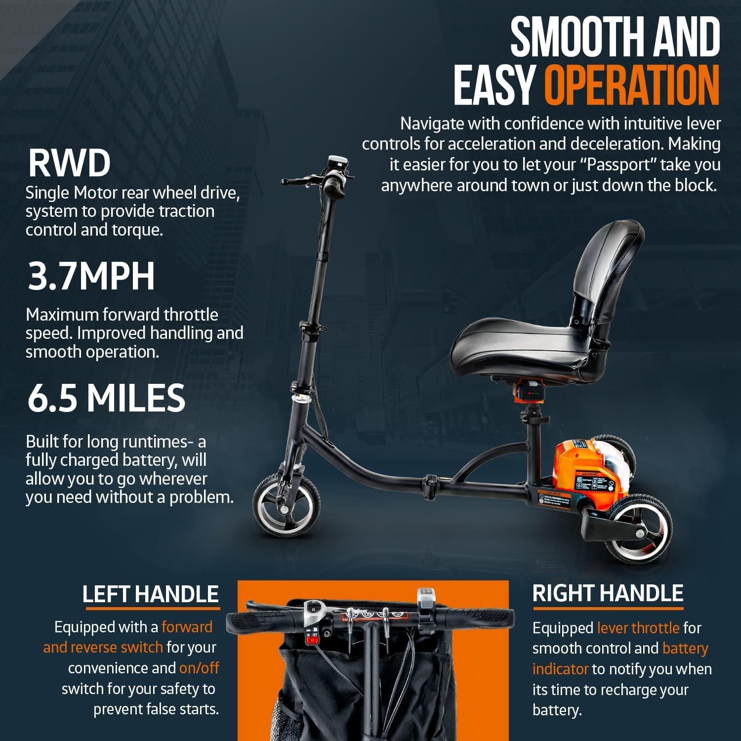 Feather Mobility Scooter™ - Lightest Electric Scooter 37 lbs.