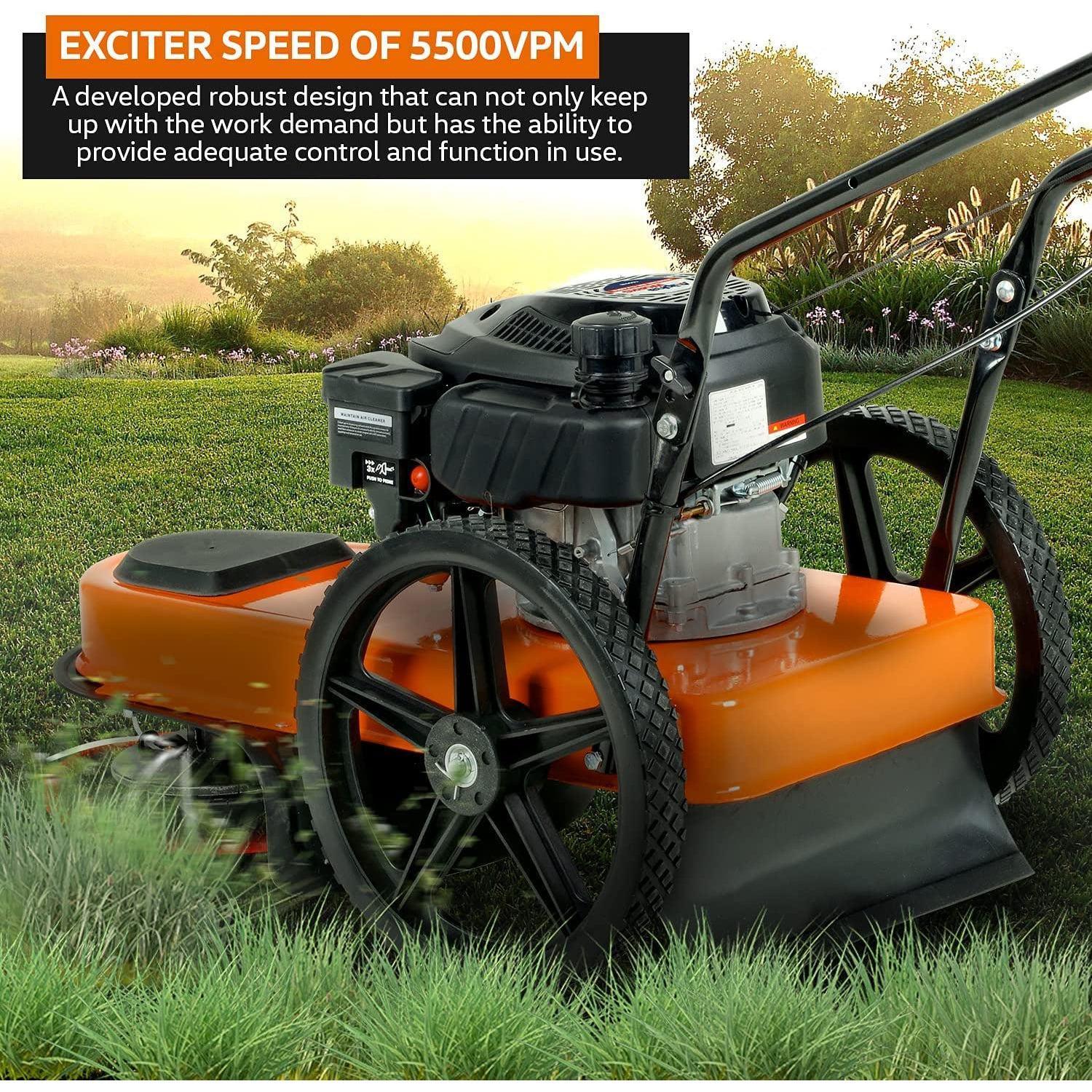 SuperHandy Walk Behind String Trimmer Weed Whacker 7HP Gas Engine